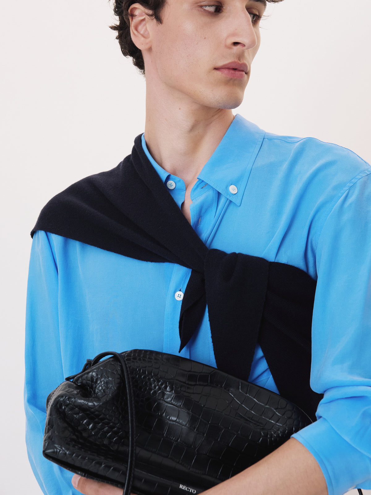 Classic Fluid Shirt (Turquoise Blue)