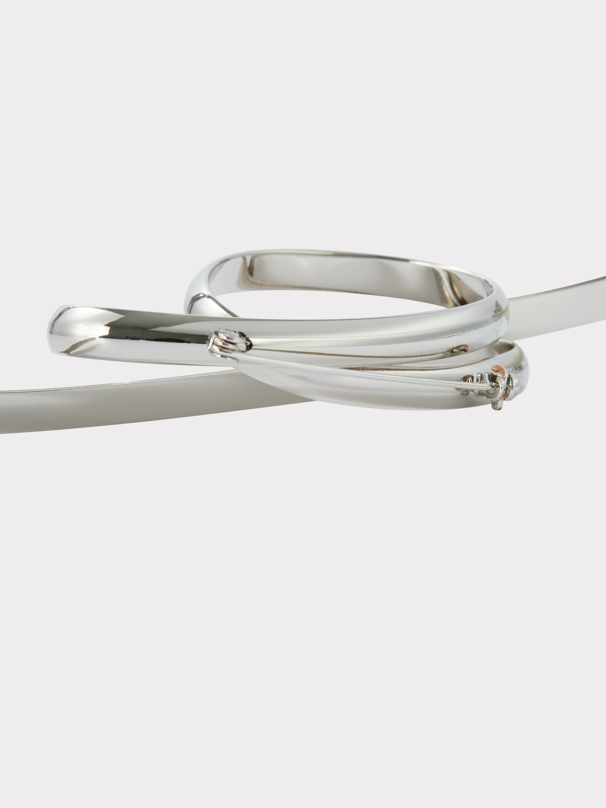 Torsion Line Brooch (Silver)