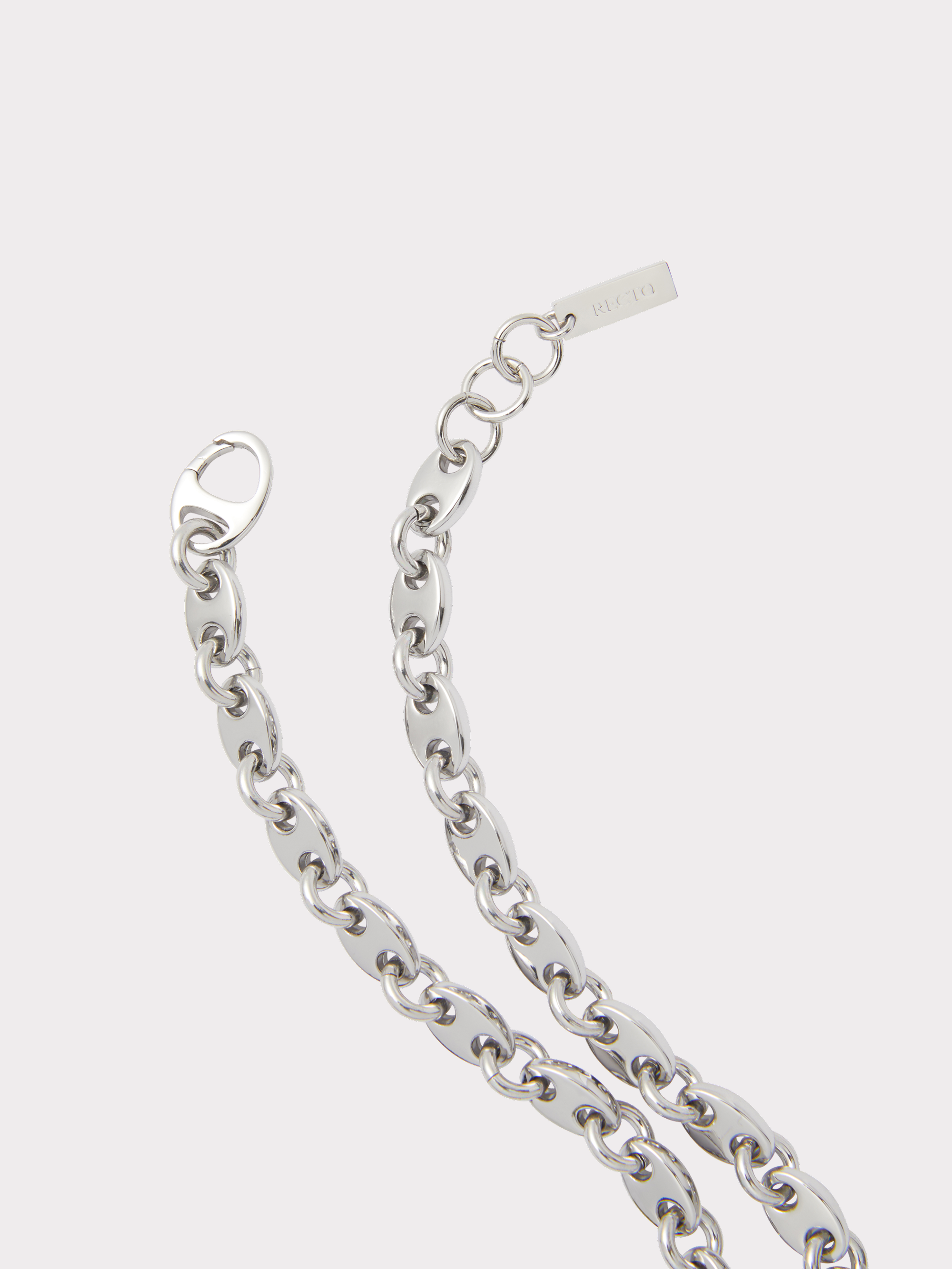 Linked Chain Necklace (Silver)