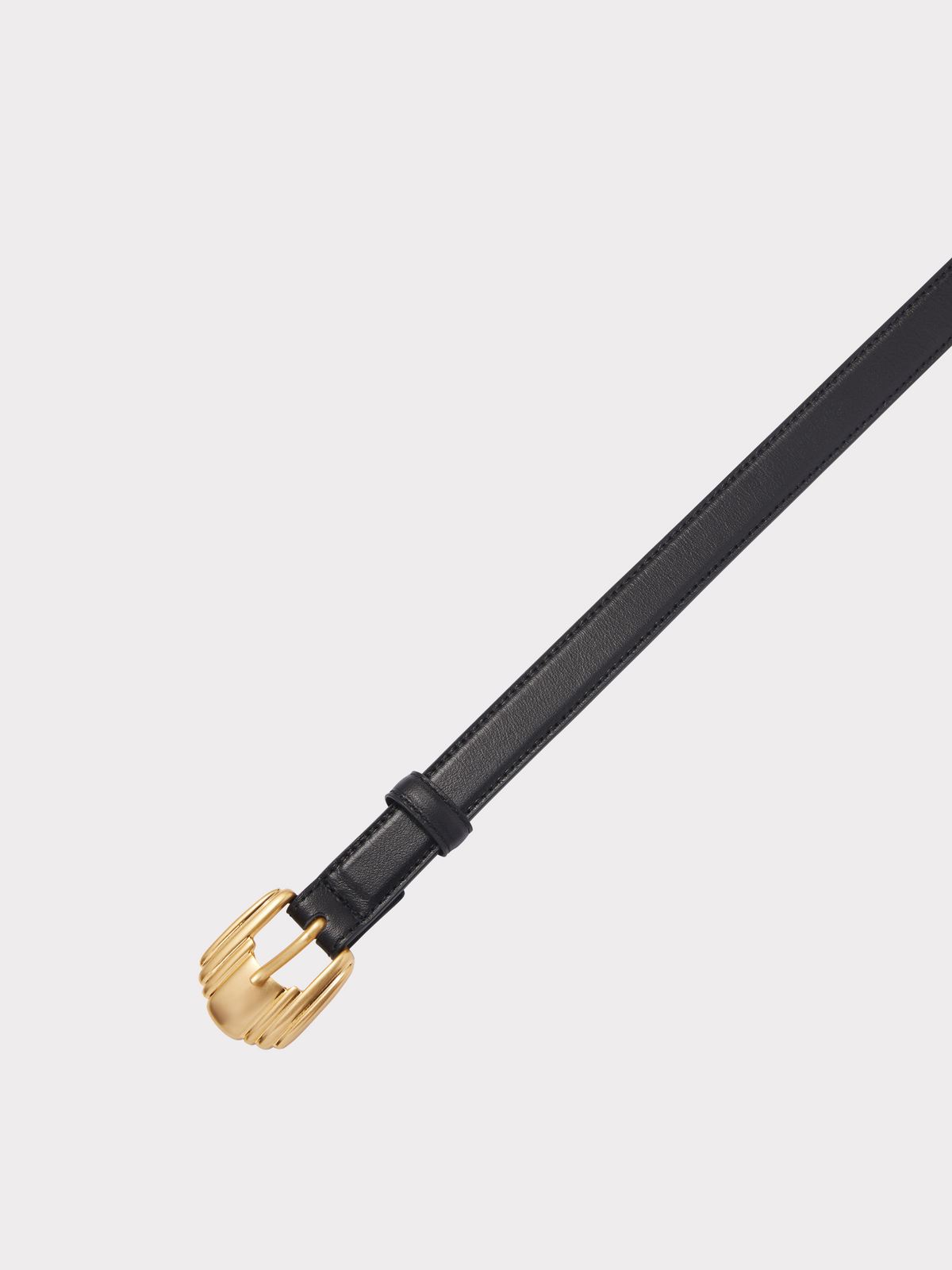 Shell Buckle Belt (Black)