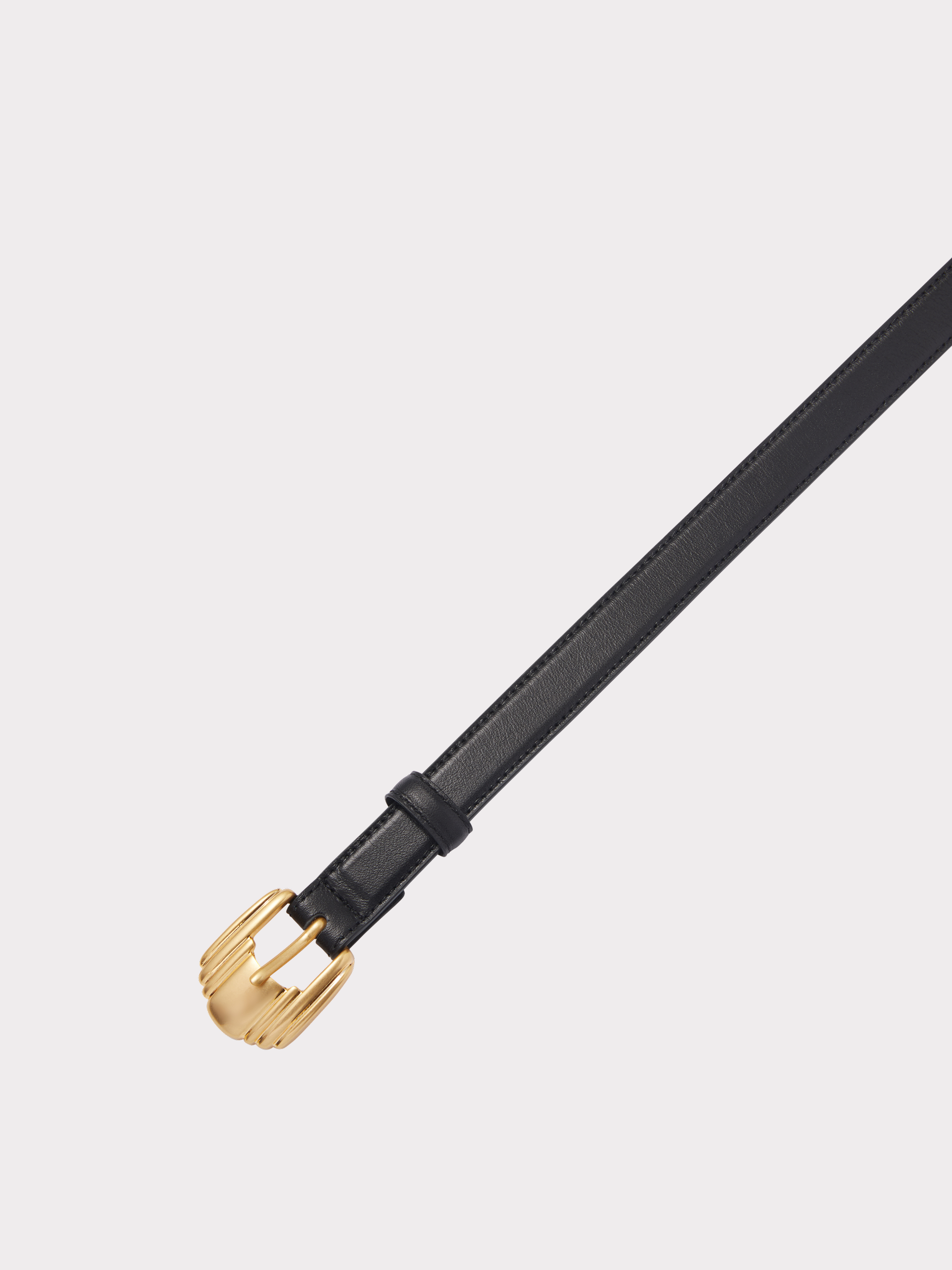 Shell Buckle Belt (Black)