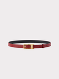 Signature Square Buckle Belt (Vintage Red)