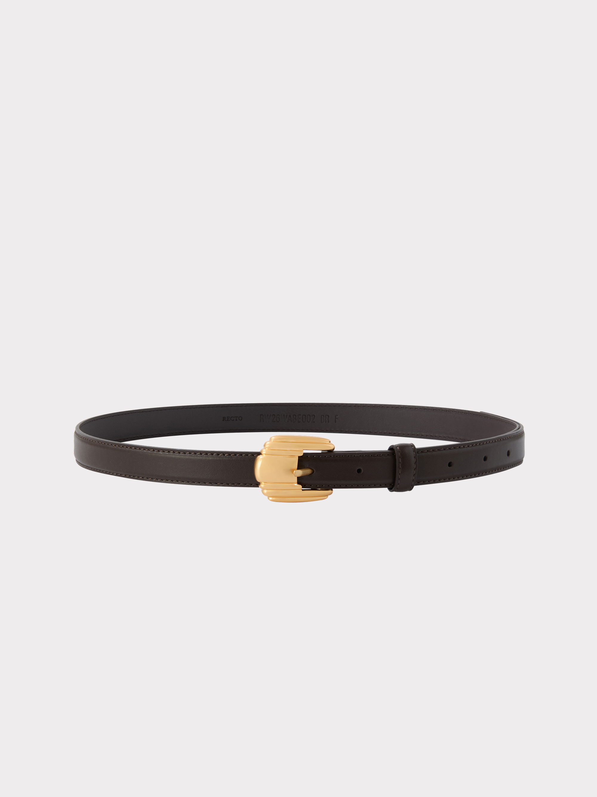 Shell Buckle Belt (Dark Chocolate)