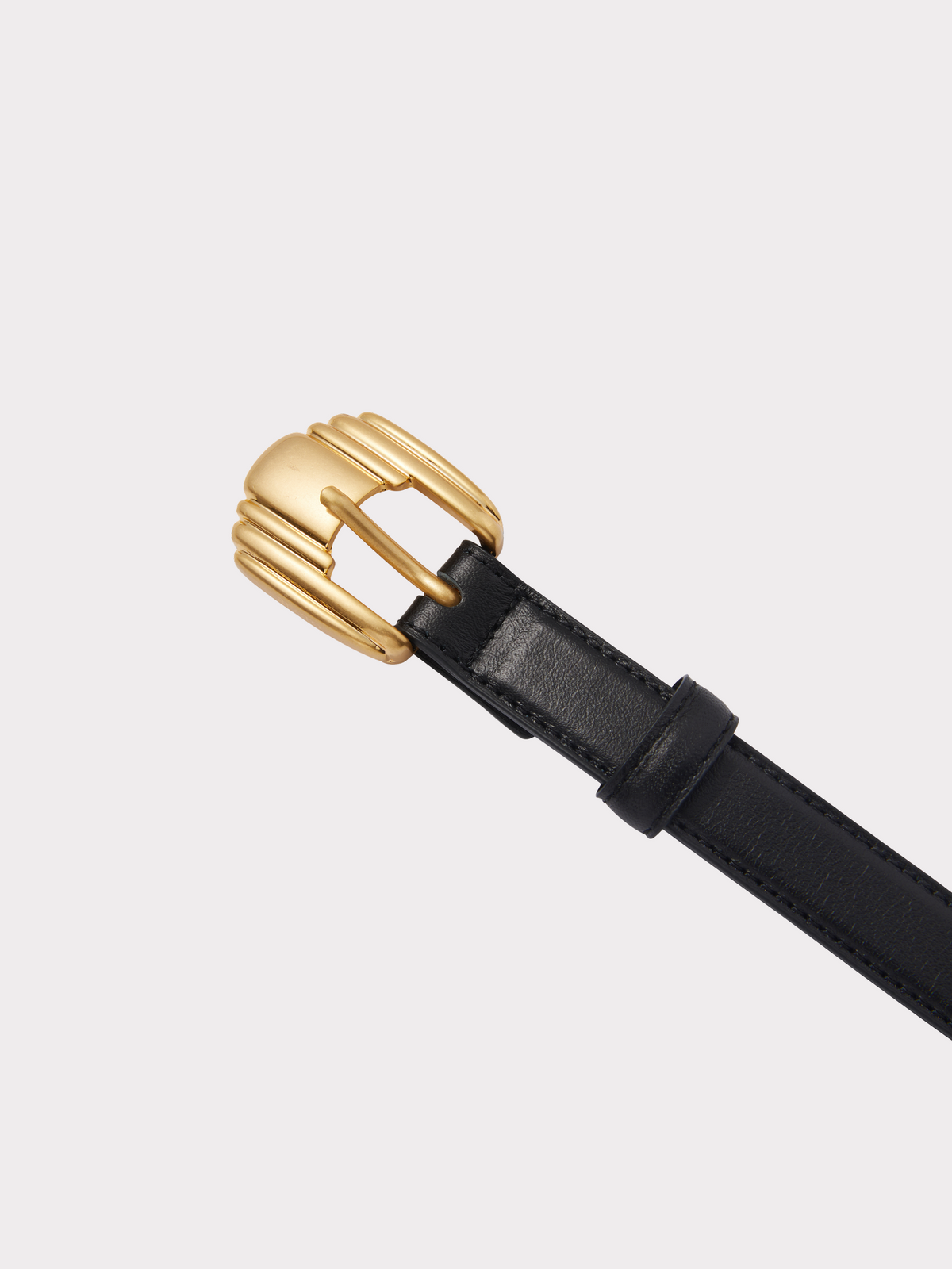 Shell Buckle Belt (Black)