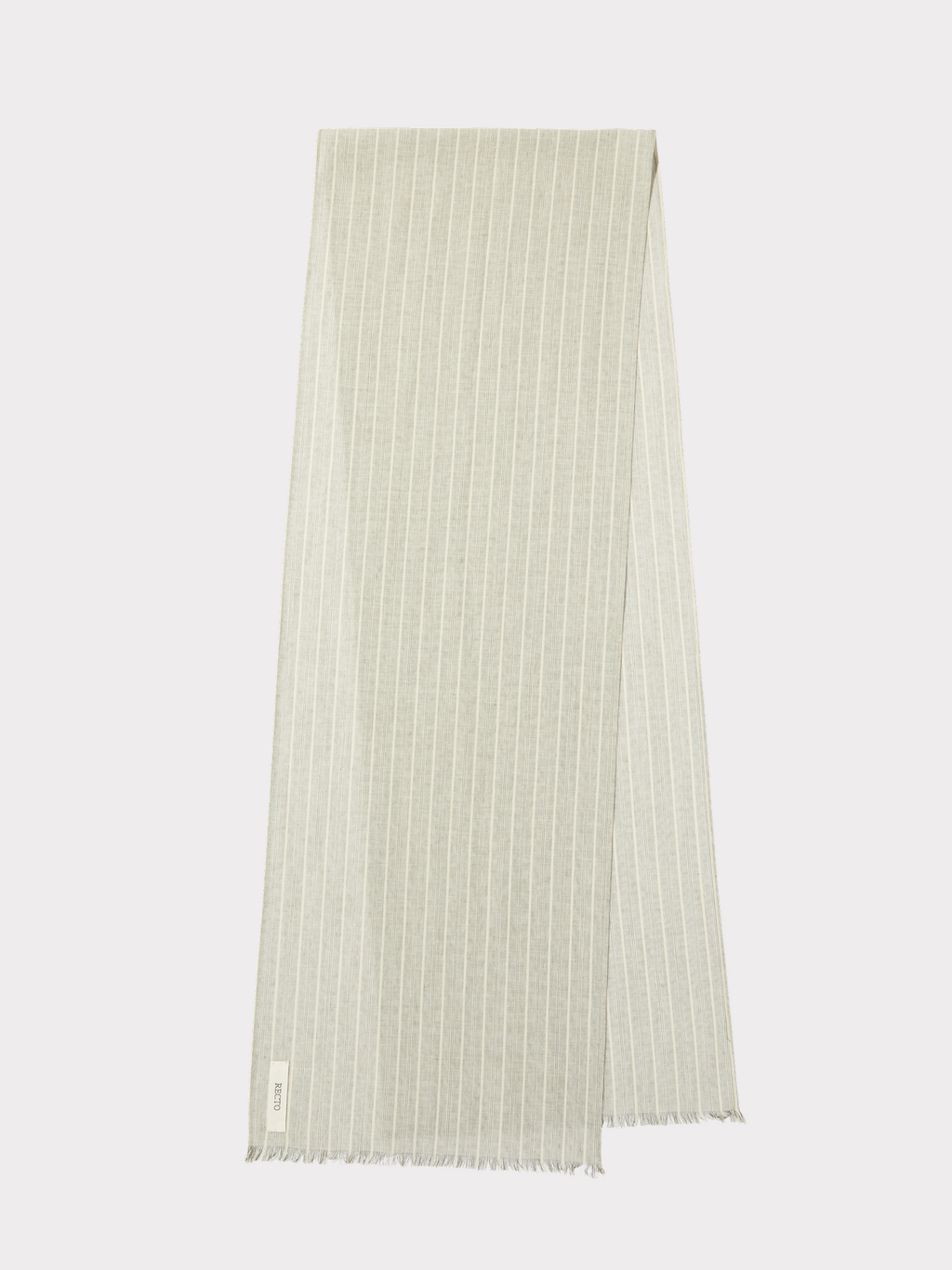 Cassel Stripe Muffler (Stone Grey)