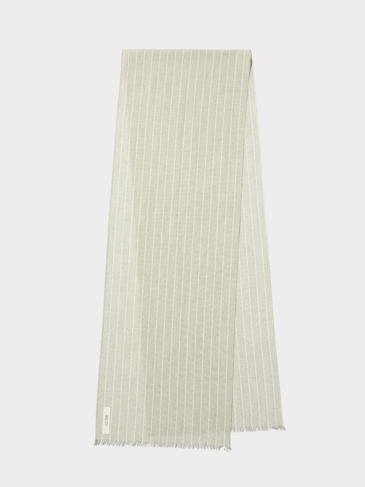 Cassel Stripe Muffler (Stone Grey)