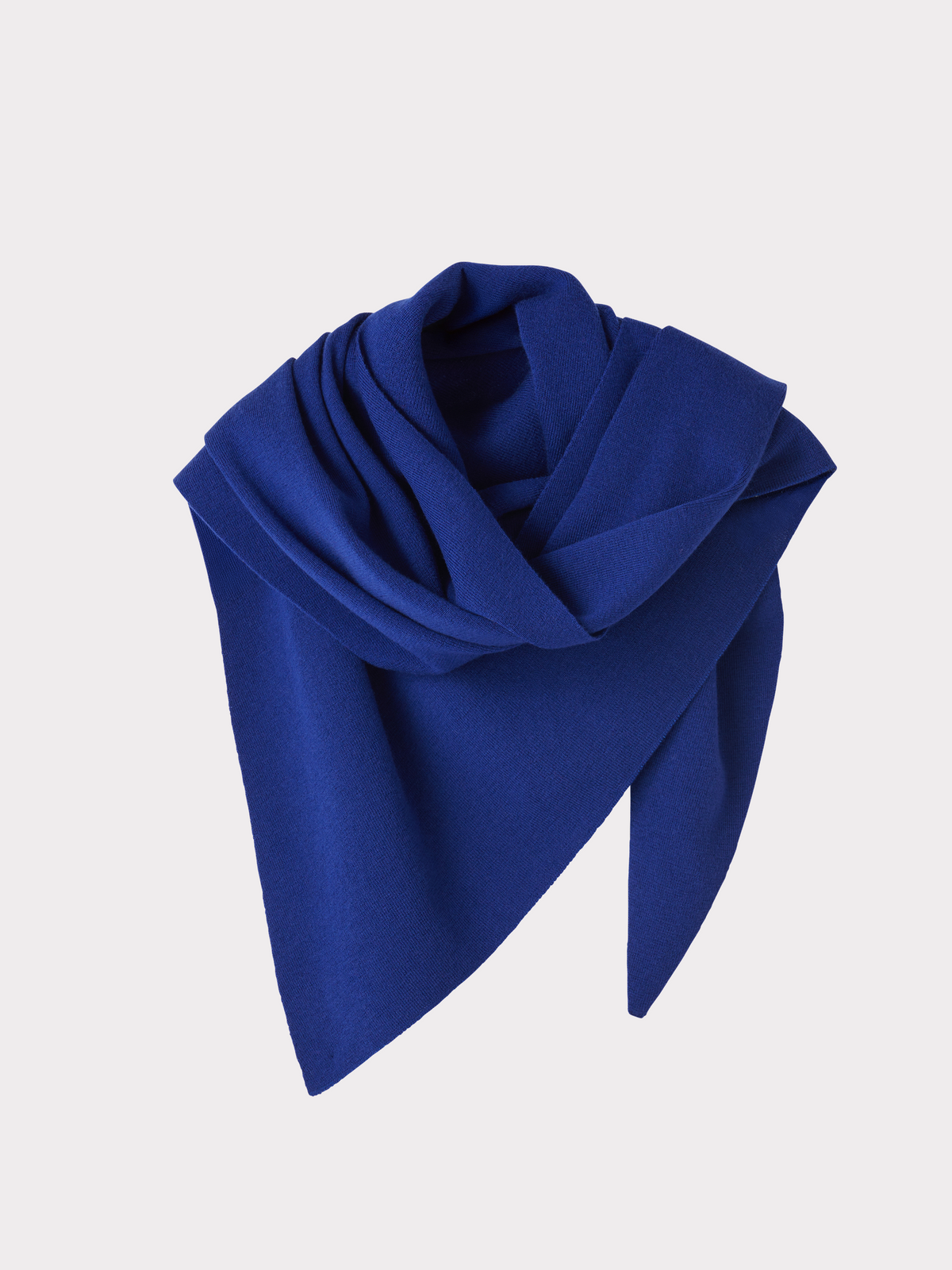 Wool Triangle Scarf (Royal Blue)