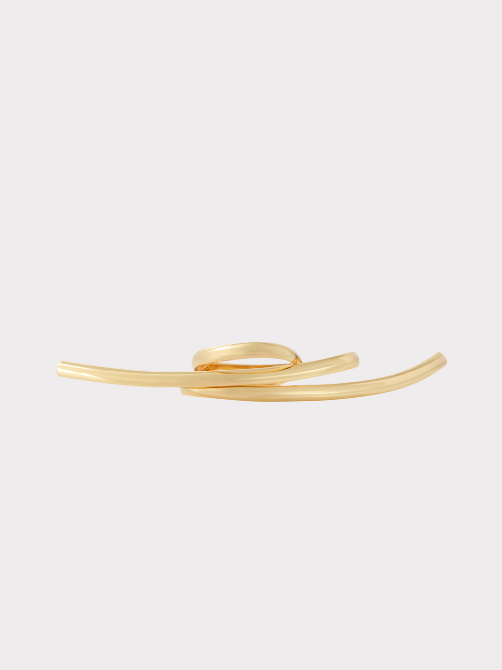 Torsion Line Brooch (Gold)