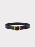 Signature Oval Buckle Belt (Black)