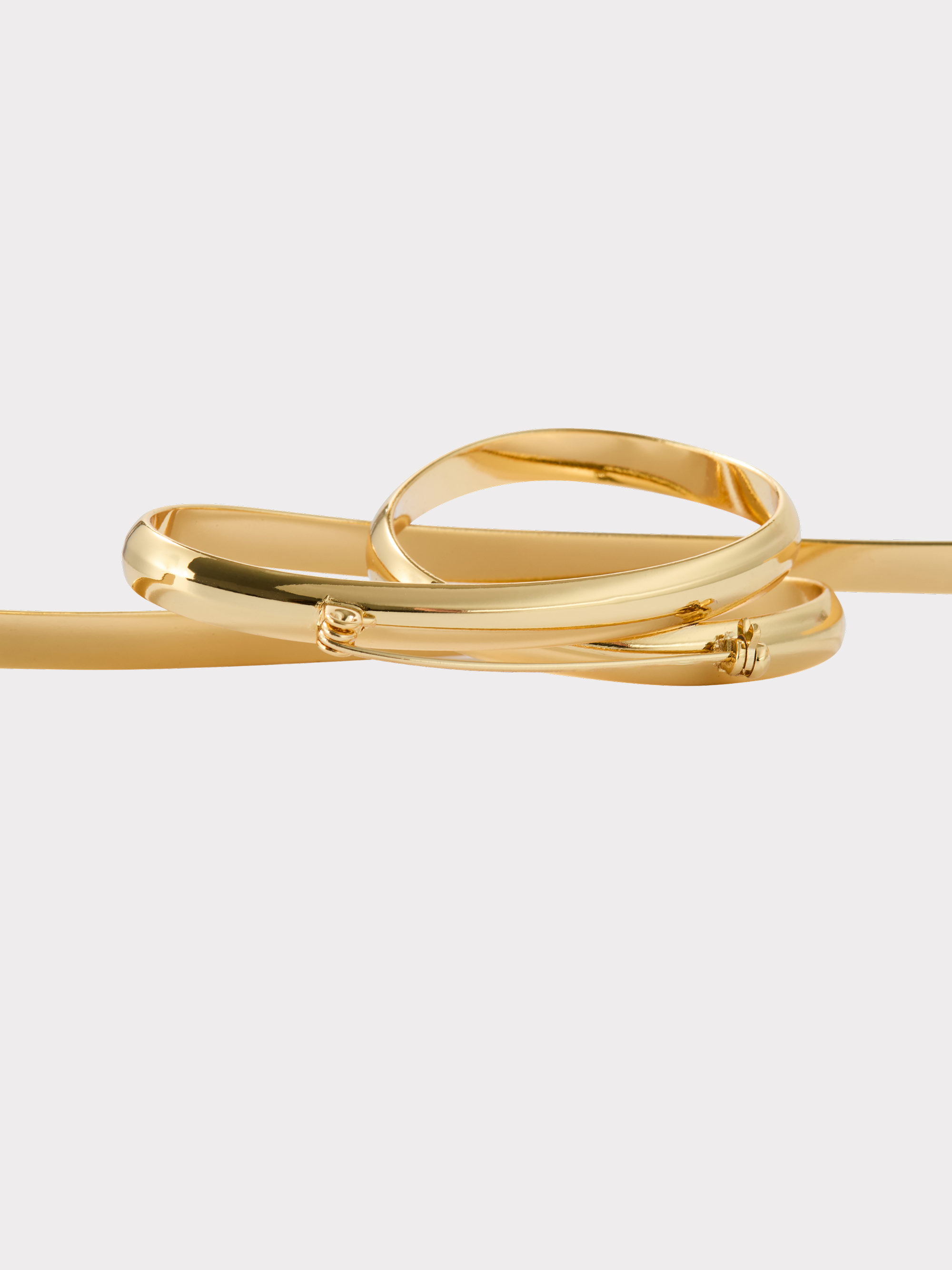 Torsion Line Brooch (Gold)