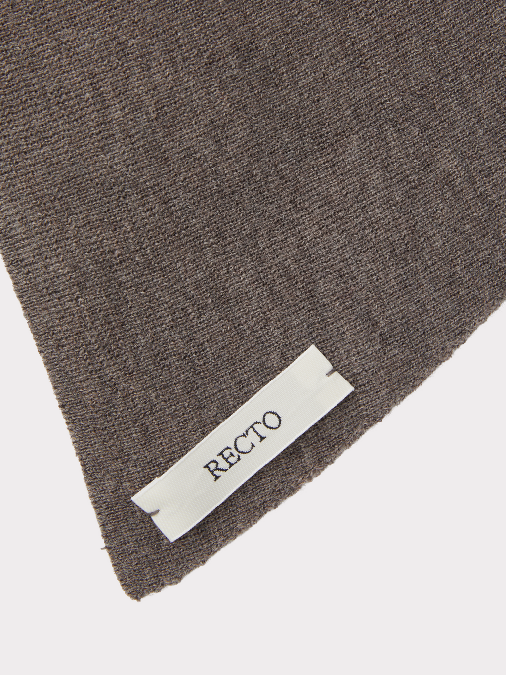 Wool Triangle Scarf (Taupe Brown)