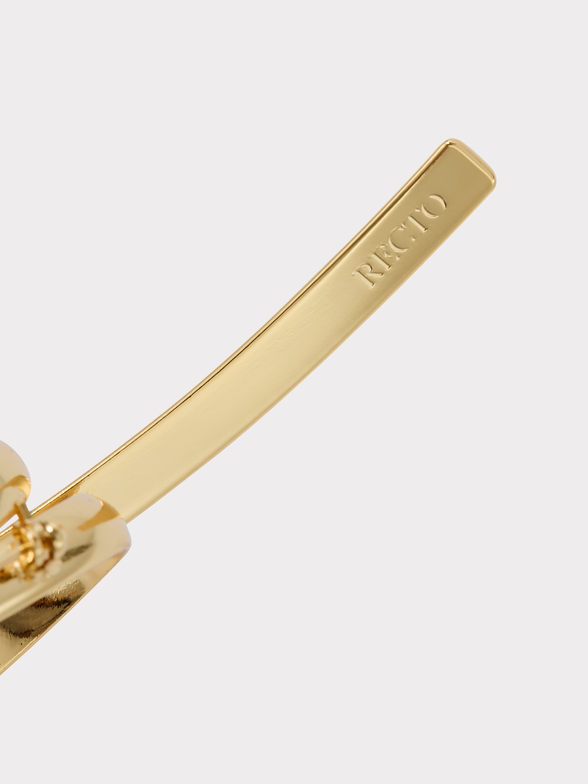 Torsion Line Brooch (Gold)
