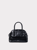 Croc-Effect Singular Tote Mini (Croc Black)