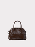 Croc-Effect Singular Tote Mini (Croc Brown)