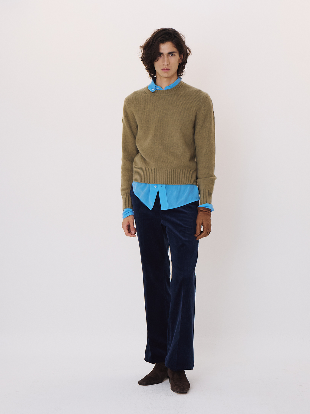Signature Detail Knit Top (Greyish Khaki)
