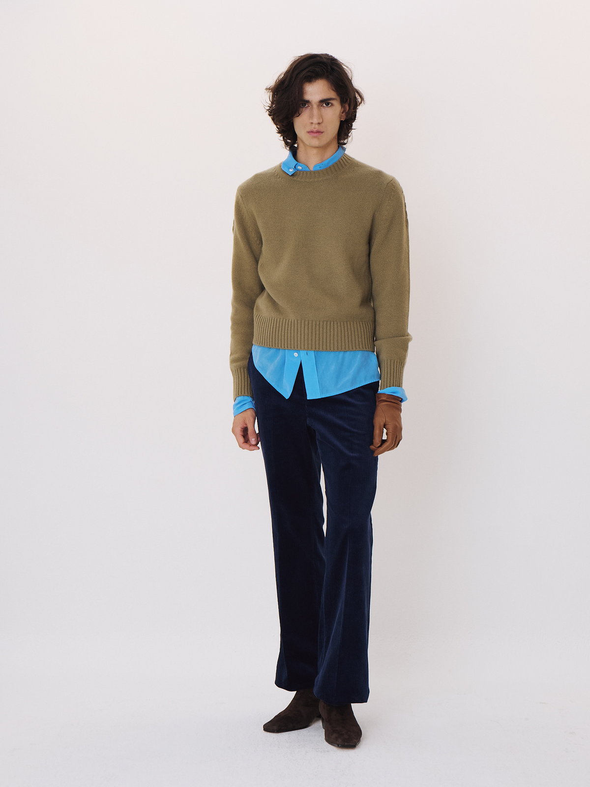 Signature Detail Knit Top (Greyish Khaki)