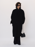 Oversized Maxi Handmade Coat (Black)
