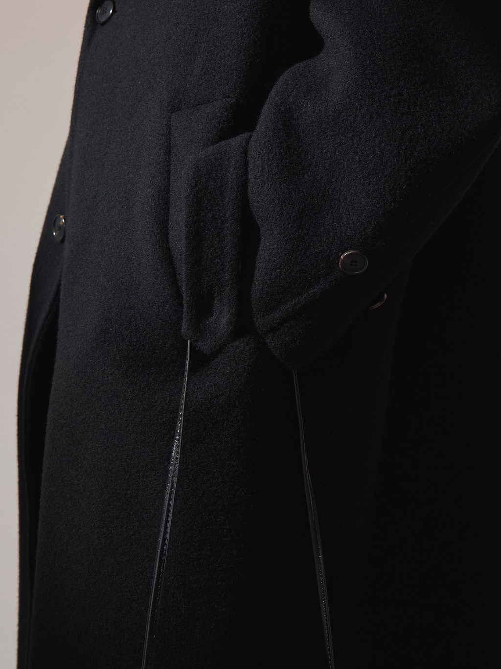 Oversized Maxi Handmade Coat (Black)