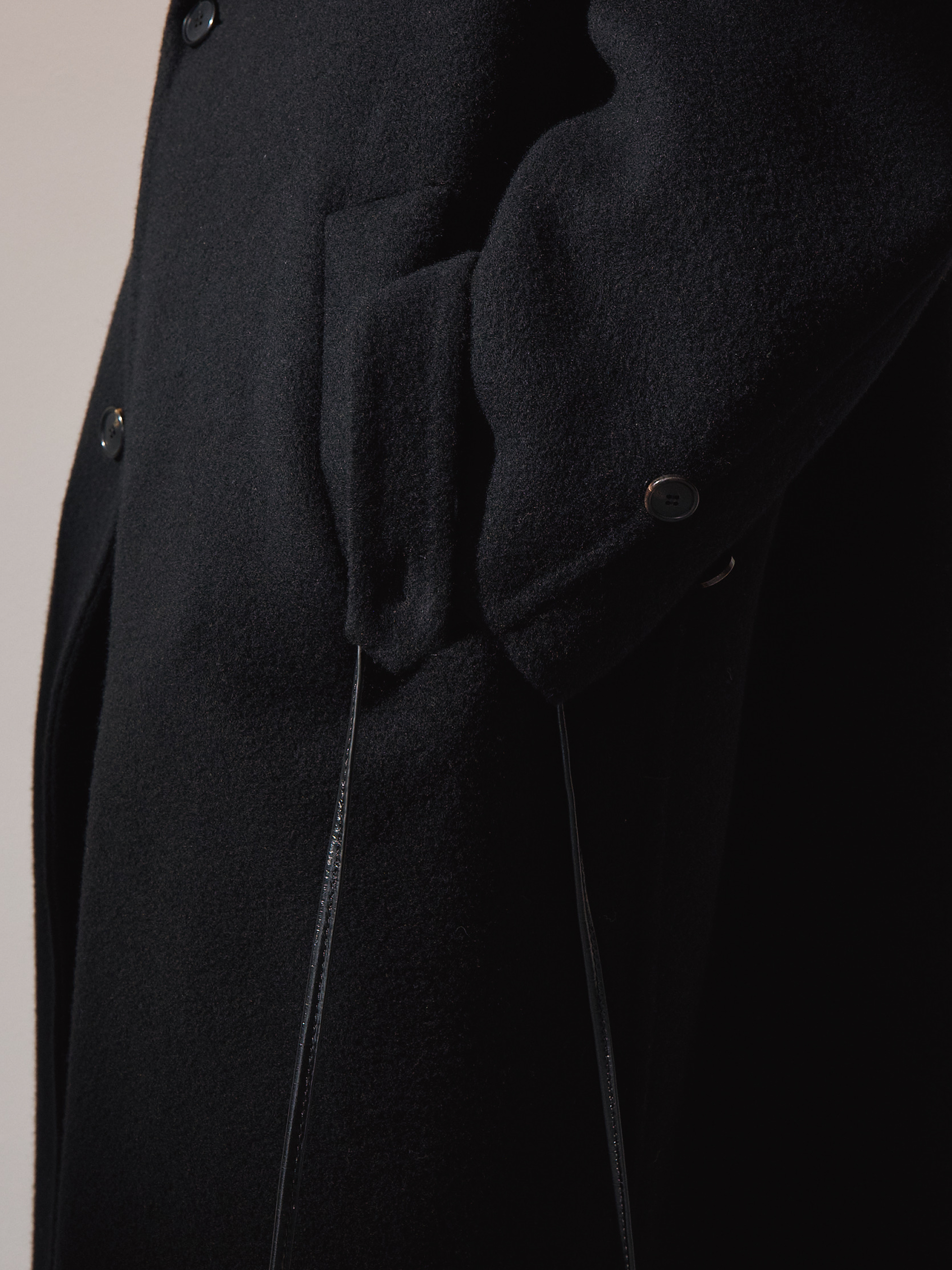 Oversized Maxi Handmade Coat (Black)