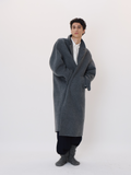 Oversized Maxi Handmade Coat (Melange Grey)