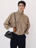 Pocket Detail Crop Jacket (Sepia Beige)