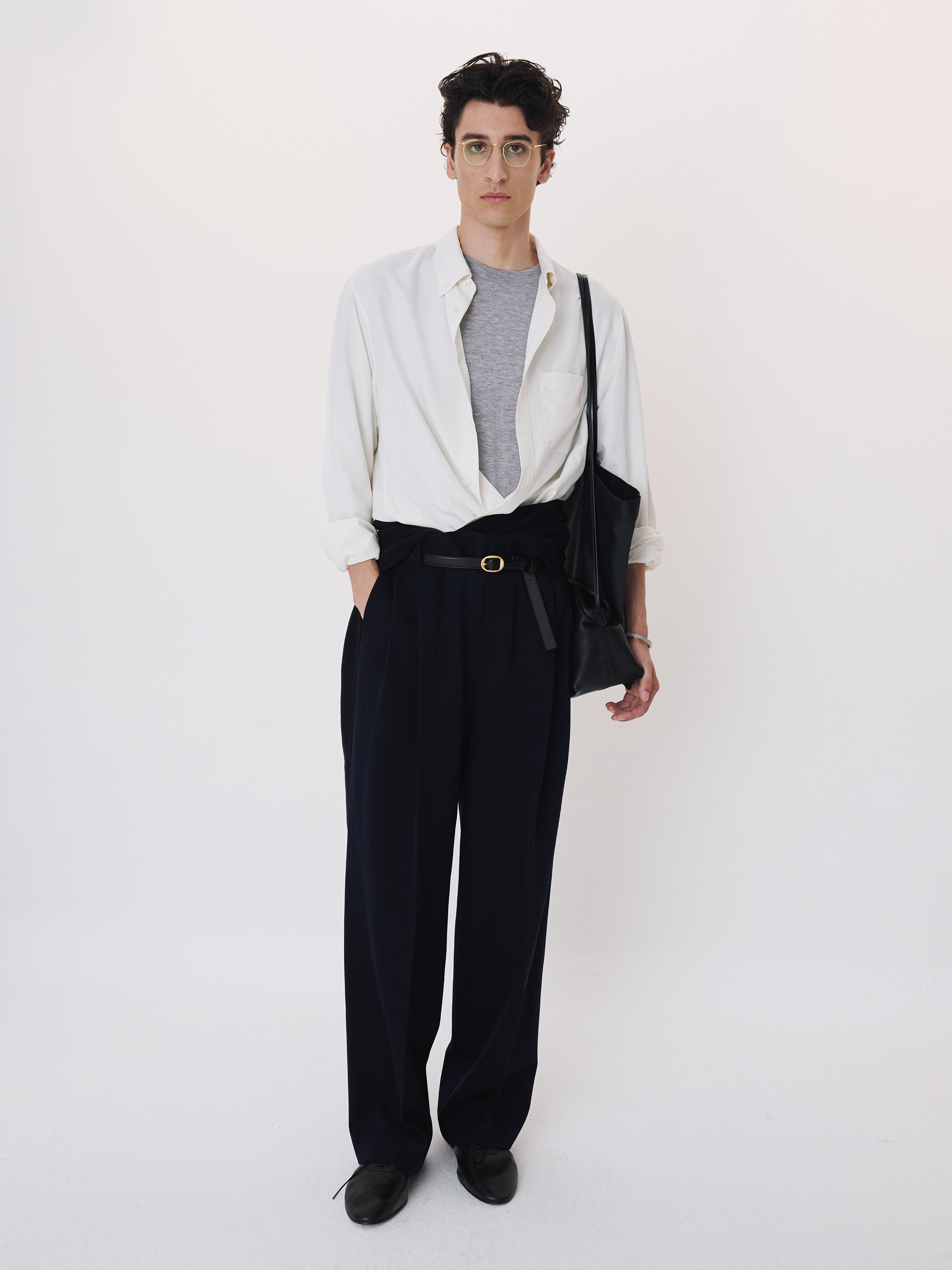 Classic Fluid Shirt (Bean Ivory)