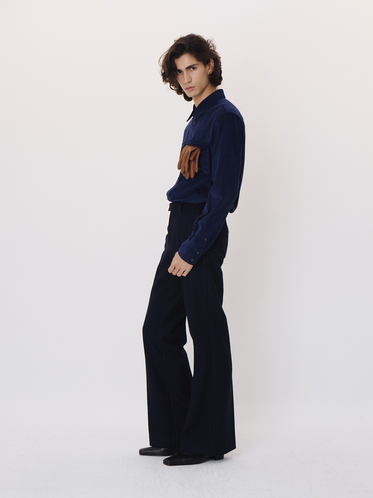 Corduroy Pocket Shirt (Indigo Navy)