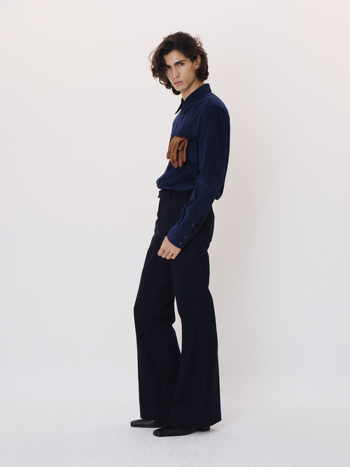 Corduroy Pocket Shirt (Indigo Navy)