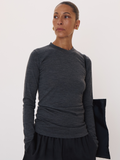 Slim Fit Jersey Top (Charcoal Grey)