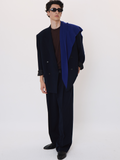 Wool Triangle Scarf (Royal Blue)