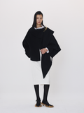 Handmade High Neck Muffler Set Top (Black)