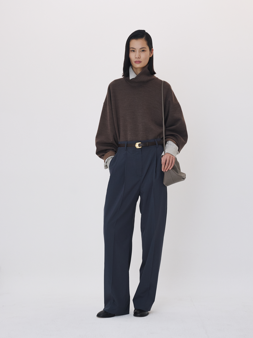 Lightweight Tuck Pants (Charcoal Grey)