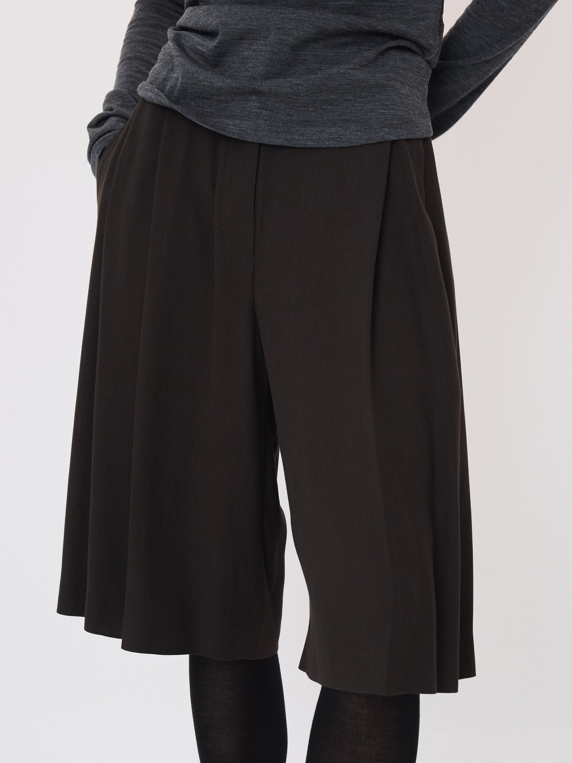 Bermuda Suit Pants (Khaki Brown)