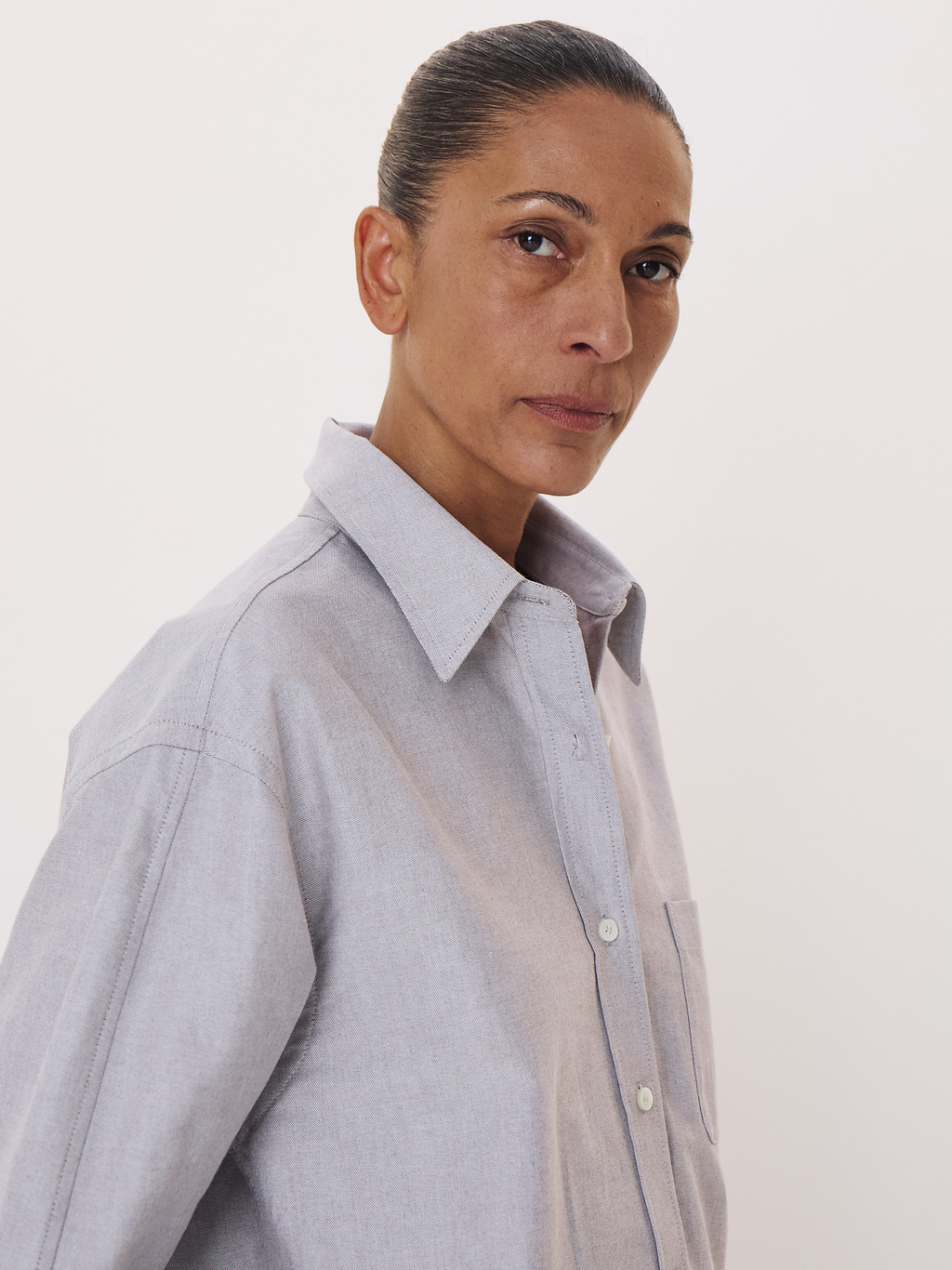 Volume Sleeve Oxford Shirt (Vintage Brown)
