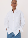 Volume Sleeve Oxford Shirt (Off White)