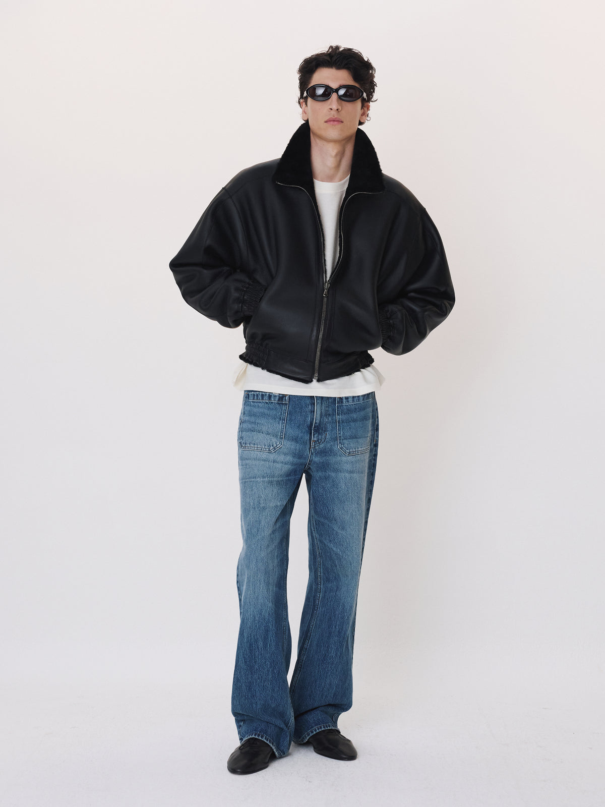 Reversible Fur Jumper (Black)