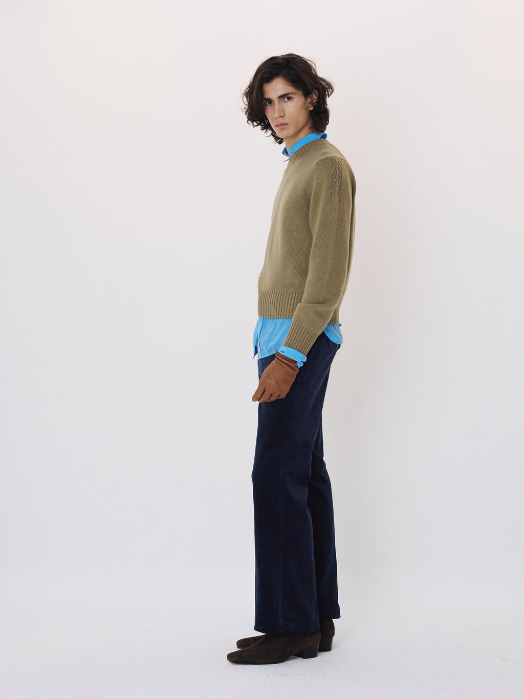 Signature Detail Knit Top (Greyish Khaki)