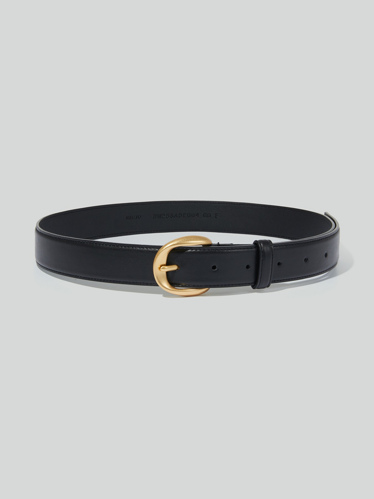 Signature Round Buckle Belt (Gold)