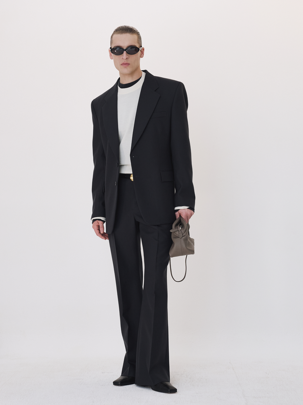 Tailored Single Suit Jacket (Charcoal Grey)