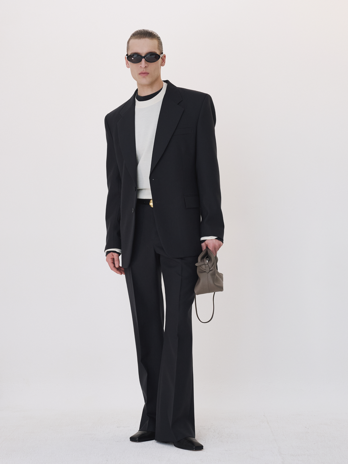 Tailored Single Suit Jacket (Charcoal Grey)