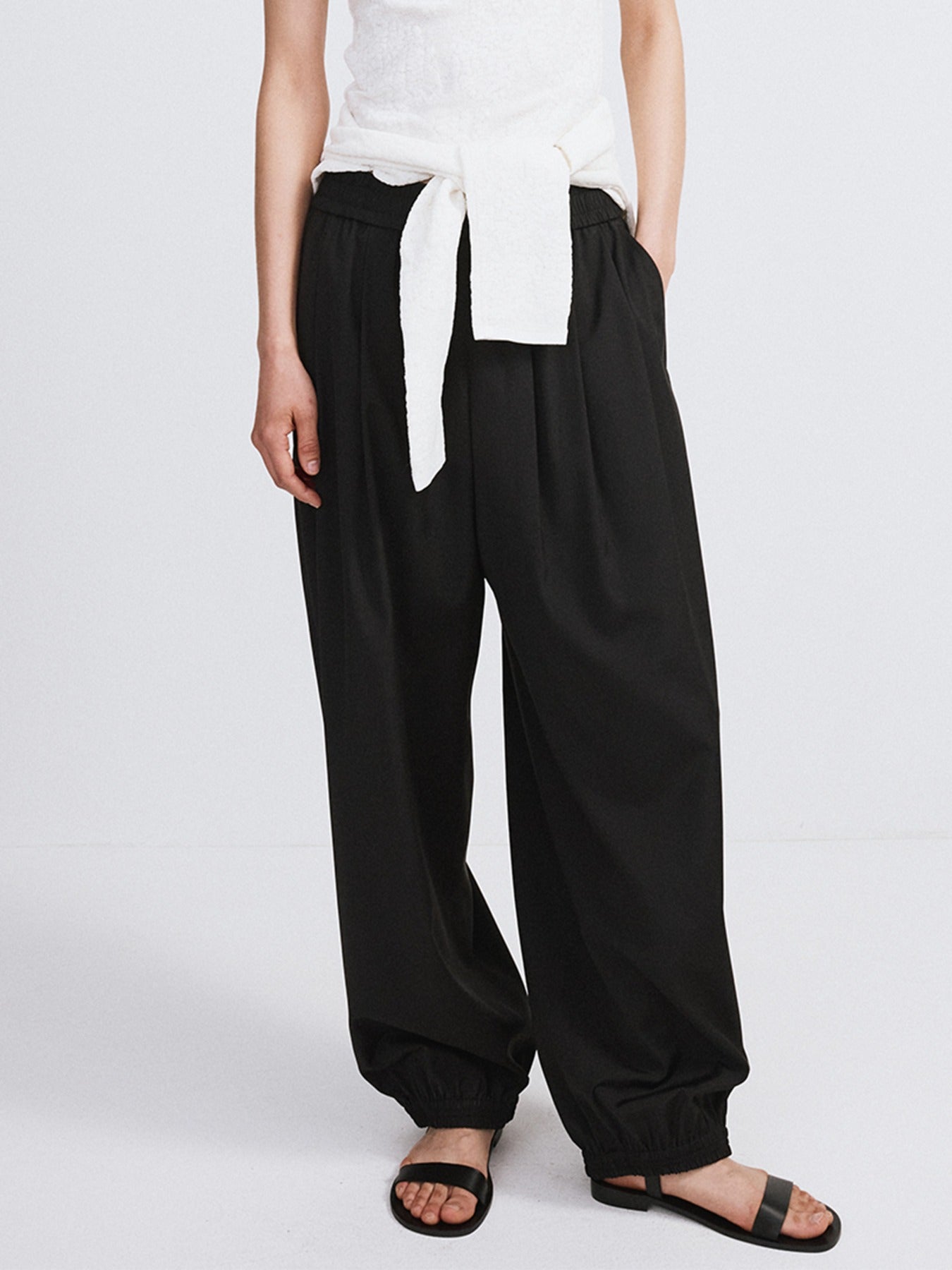 Banding Jogger Suit Pants (Black)