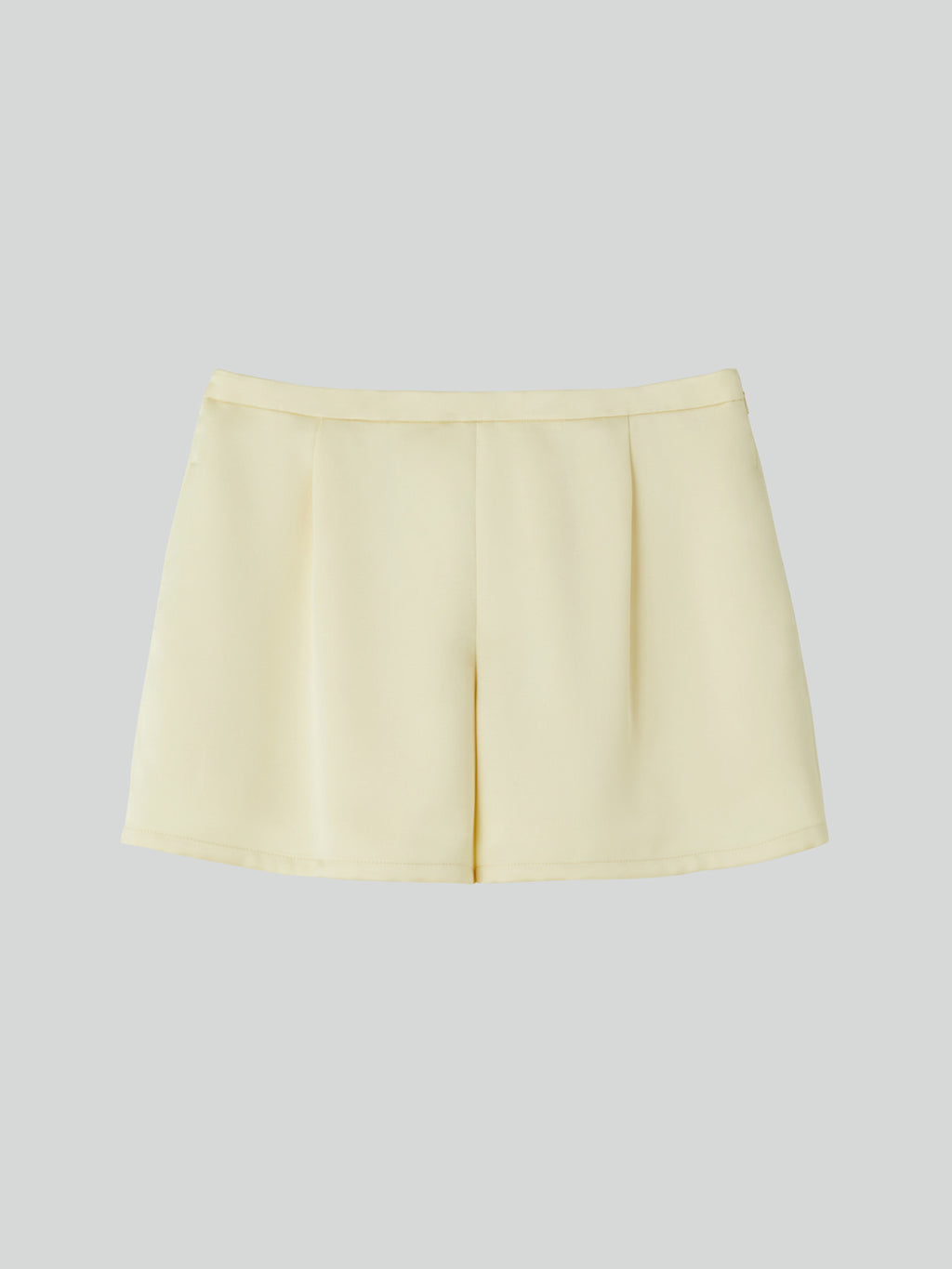 Satin Back Banding Shorts (Lemon Yellow)