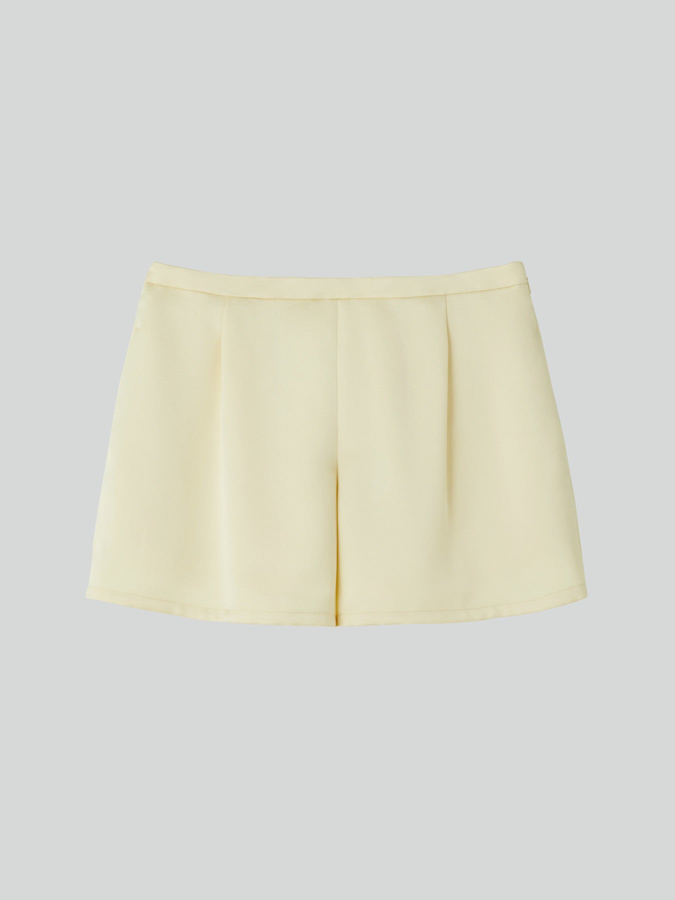 Satin Back Banding Shorts (Lemon Yellow)