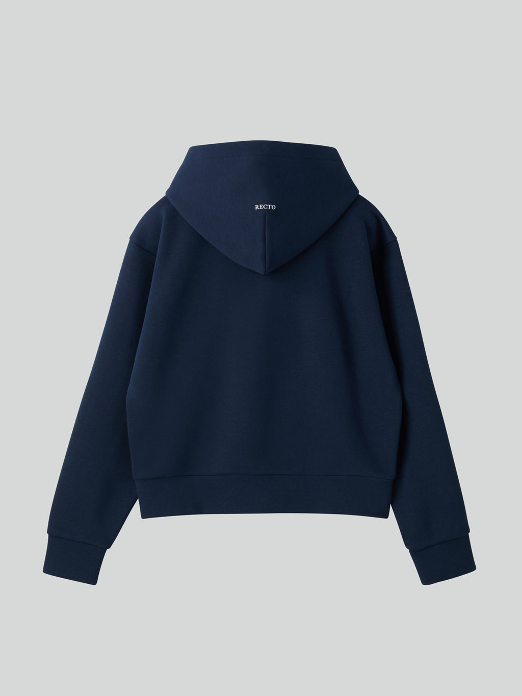 Logo Detail Hoodie Zip-Up (Ink Navy)