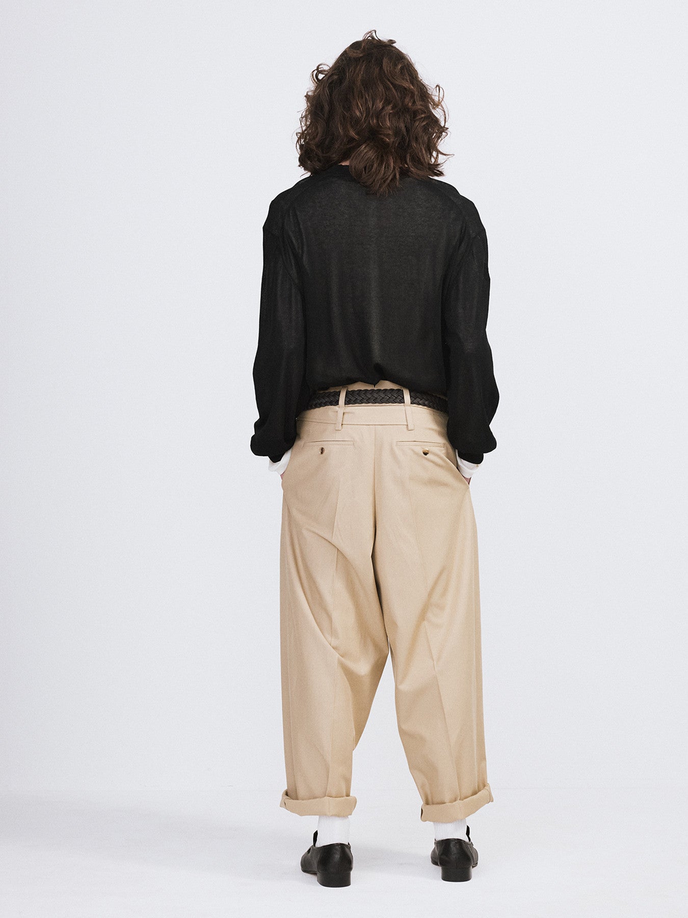 Loose Fit Knit Top (Black)