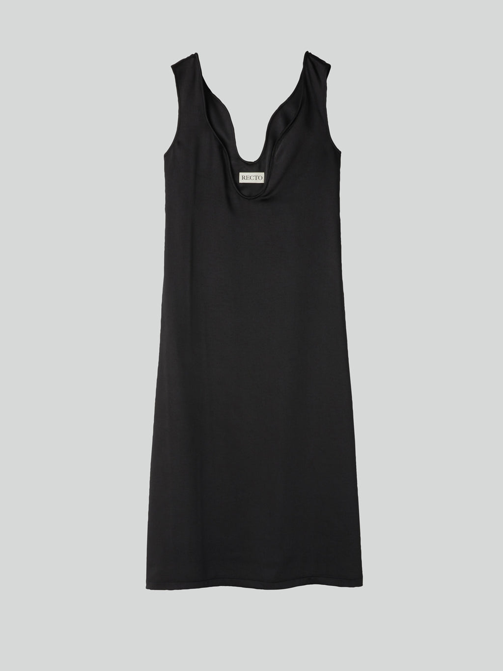 Curved Wire Neck Dress (Black)