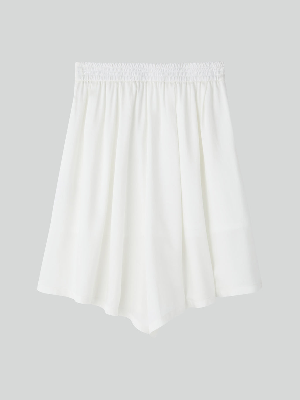 Banding Wide Culotte Pants (Ivory)