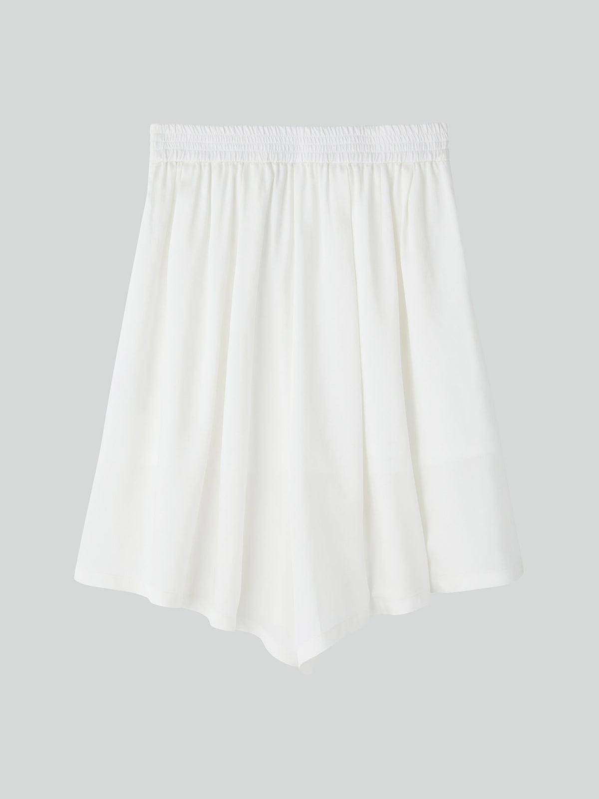 Banding Wide Culotte Pants (Ivory)
