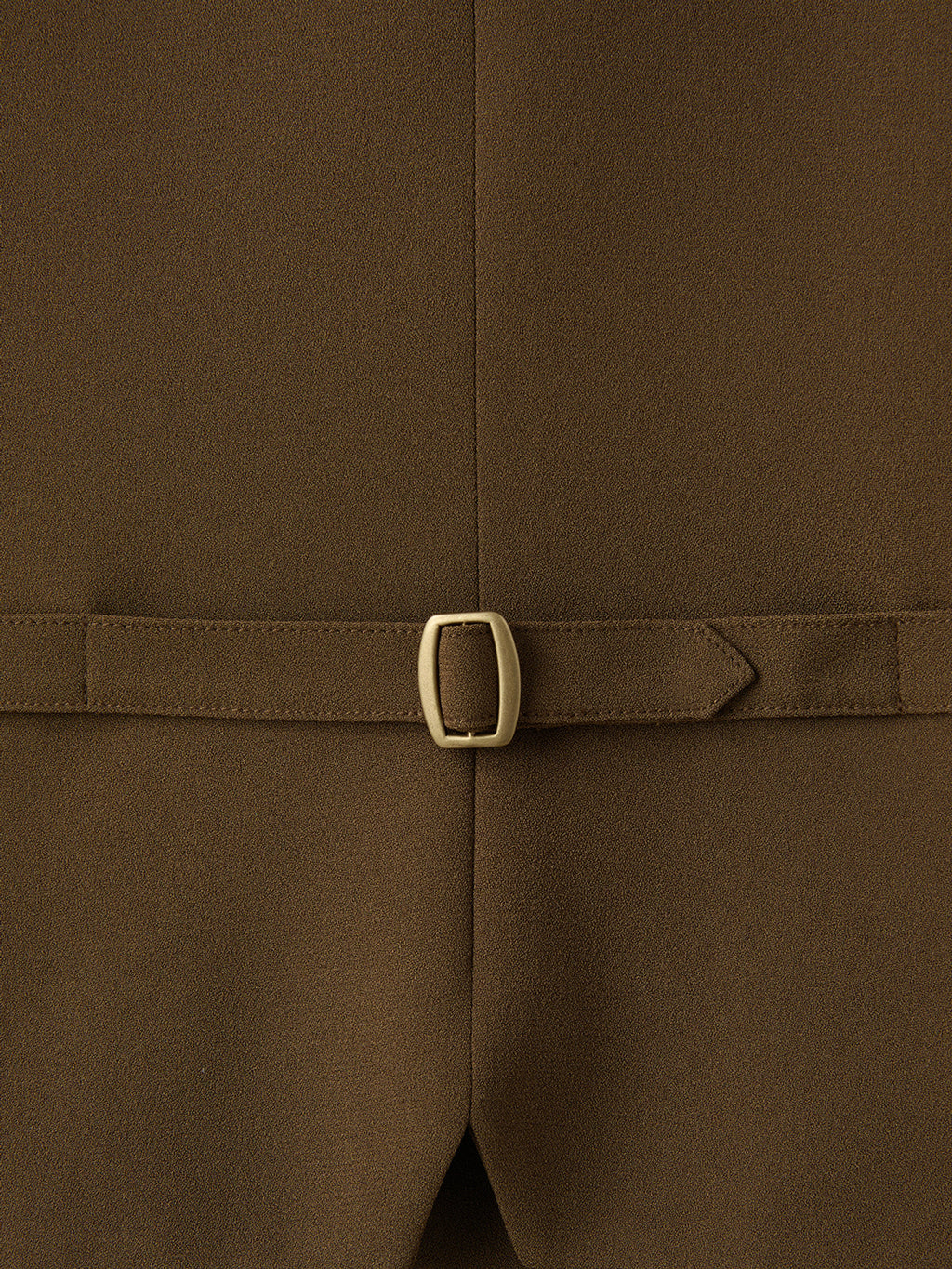 Strap Detail Suit Vest (Ochre)