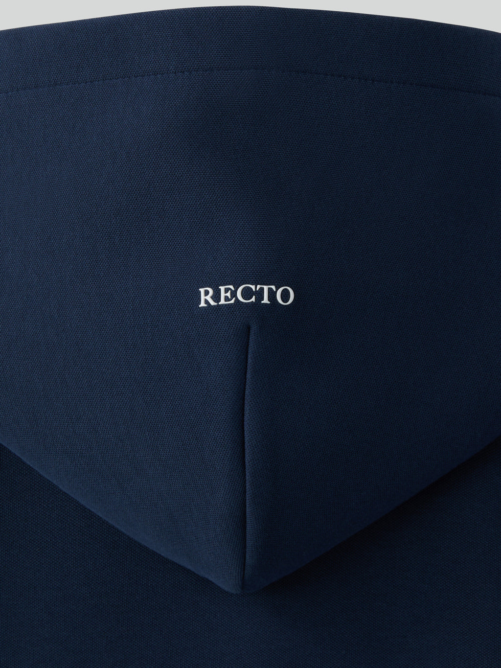 Logo Detail Hoodie Zip-Up (Ink Navy)